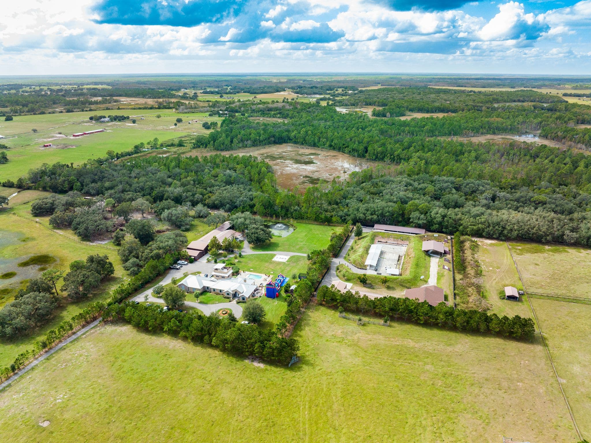 Aerial view of the WOFT training facility in Central Florida