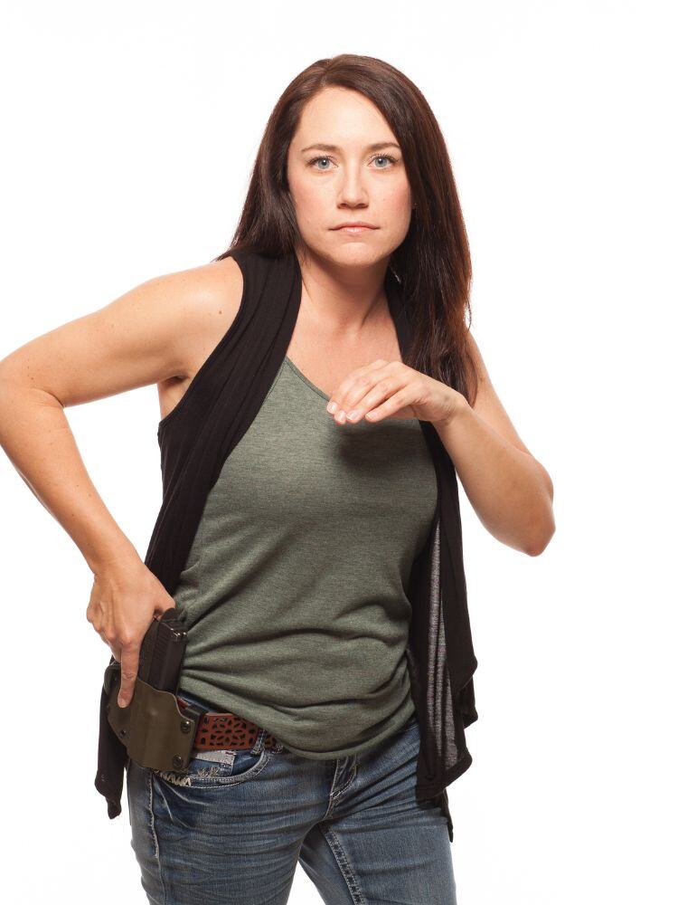 woman with a gun